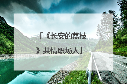 《长安的荔枝》共情职场人