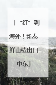 “红”到海外！新泰鲜山楂出口中东