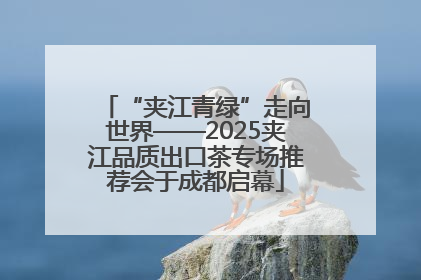 “夹江青绿”走向世界——2025夹江品质出口茶专场推荐会于成都启幕