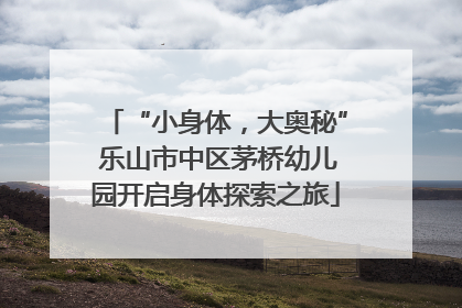 “小身体，大奥秘” 乐山市中区茅桥幼儿园开启身体探索之旅