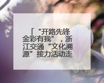 “开路先锋 金彩有我”，浙江交通“文化溯源”接力活动走进金华