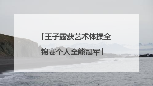 王子露获艺术体操全锦赛个人全能冠军