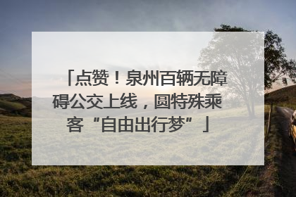 点赞！泉州百辆无障碍公交上线，圆特殊乘客“自由出行梦”