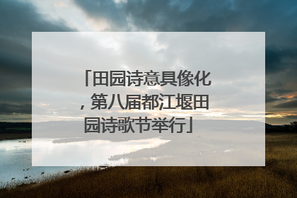 田园诗意具像化，第八届都江堰田园诗歌节举行