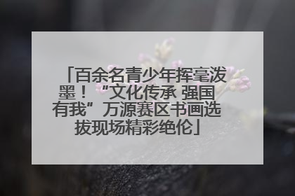 百余名青少年挥毫泼墨！“文化传承 强国有我”万源赛区书画选拔现场精彩绝伦