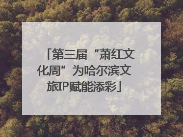 第三届“萧红文化周”为哈尔滨文旅IP赋能添彩