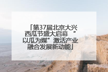 第37届北京大兴西瓜节盛大启幕 “以瓜为媒”激活产业融合发展新动能