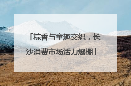粽香与童趣交织，长沙消费市场活力爆棚