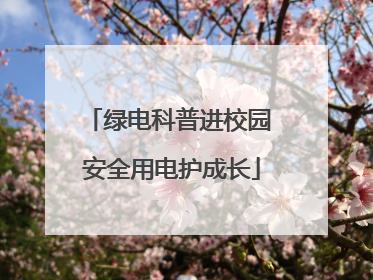 绿电科普进校园 安全用电护成长