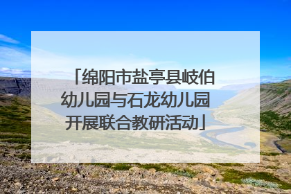 绵阳市盐亭县岐伯幼儿园与石龙幼儿园开展联合教研活动