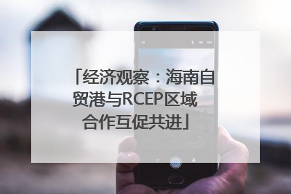 经济观察：海南自贸港与RCEP区域合作互促共进