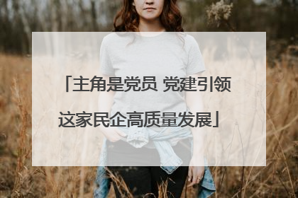 主角是党员 党建引领这家民企高质量发展