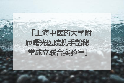 上海中医药大学附属曙光医院携手鹊秘堂成立联合实验室