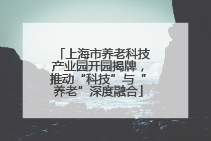 上海市养老科技产业园开园揭牌，推动“科技”与“养老”深度融合