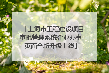 上海市工程建设项目审批管理系统企业办事页面全新升级上线