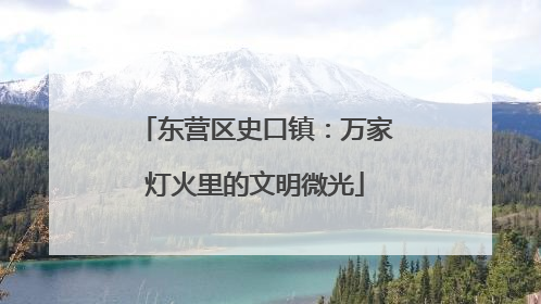 东营区史口镇：万家灯火里的文明微光