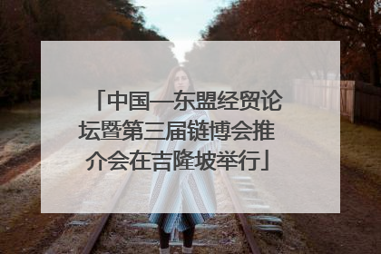 中国—东盟经贸论坛暨第三届链博会推介会在吉隆坡举行