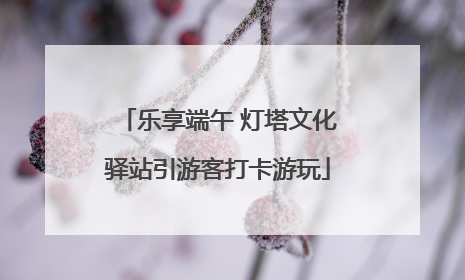 乐享端午 灯塔文化驿站引游客打卡游玩
