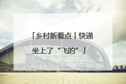 乡村新看点丨快递坐上了“飞的”