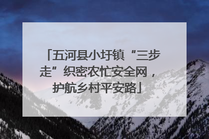 五河县小圩镇“三步走”织密农忙安全网，护航乡村平安路