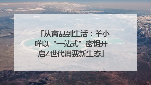 从商品到生活：羊小咩以“一站式”密钥开启Z世代消费新生态