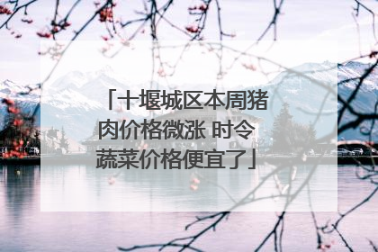 十堰城区本周猪肉价格微涨 时令蔬菜价格便宜了