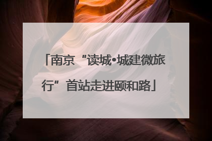 南京“读城•城建微旅行”首站走进颐和路