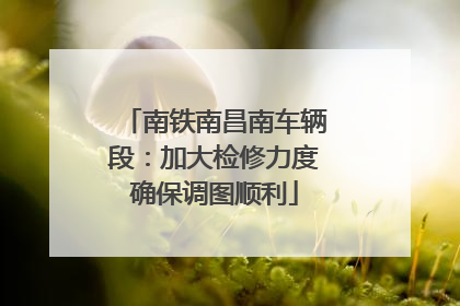 南铁南昌南车辆段：加大检修力度确保调图顺利