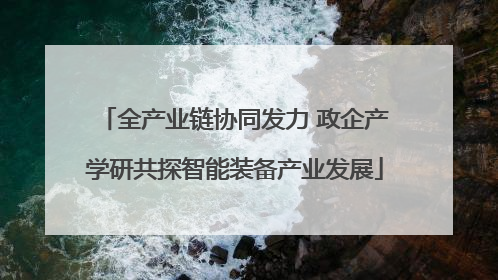 全产业链协同发力 政企产学研共探智能装备产业发展