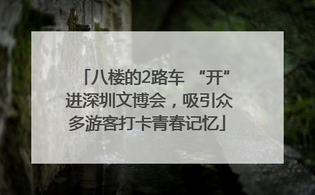 八楼的2路车 “开” 进深圳文博会，吸引众多游客打卡青春记忆