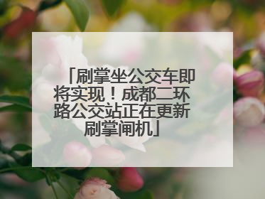 刷掌坐公交车即将实现！成都二环路公交站正在更新刷掌闸机