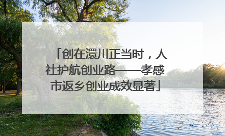 创在澴川正当时，人社护航创业路——孝感市返乡创业成效显著