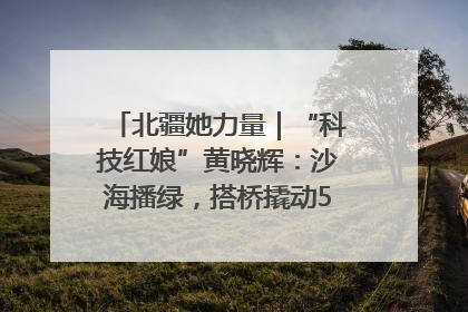 北疆她力量｜“科技红娘”黄晓辉：沙海播绿，搭桥撬动5.3亿研发