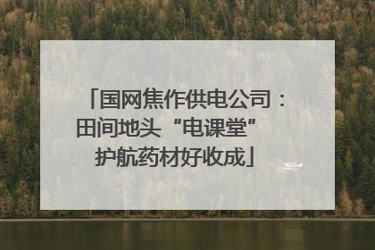 国网焦作供电公司：田间地头“电课堂” 护航药材好收成