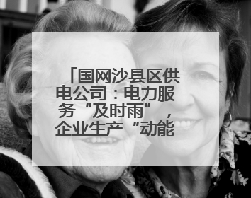 国网沙县区供电公司：电力服务“及时雨”，企业生产“动能强”