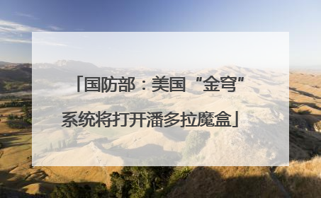 国防部：美国“金穹”系统将打开潘多拉魔盒