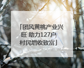团风黄桃产业兴旺 助力127户村民增收致富