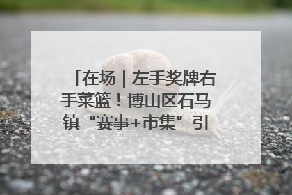 在场｜左手奖牌右手菜篮！博山区石马镇“赛事+市集”引燃周末经济