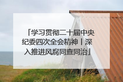 学习贯彻二十届中央纪委四次全会精神丨深入推进风腐同查同治