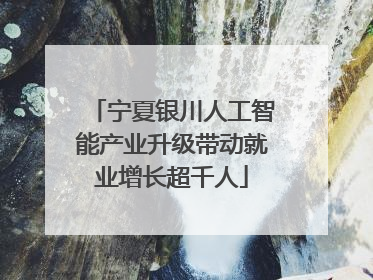 宁夏银川人工智能产业升级带动就业增长超千人