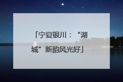 宁夏银川：“湖城”新韵风光好