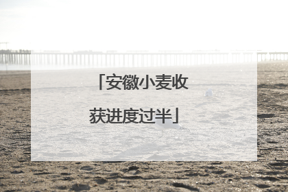 安徽小麦收获进度过半
