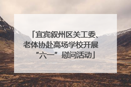 宜宾叙州区关工委、老体协赴高场学校开展“六一”慰问活动