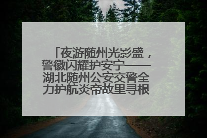 夜游随州光影盛，警徽闪耀护安宁——湖北随州公安交警全力护航炎帝故里寻根节夜游活动侧记