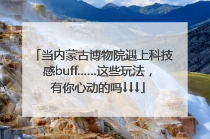 当内蒙古博物院遇上科技感buff……这些玩法，有你心动的吗↓↓↓