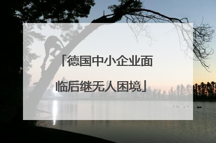 德国中小企业面临后继无人困境