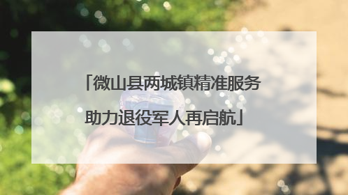 微山县两城镇精准服务助力退役军人再启航