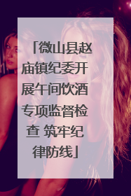 微山县赵庙镇纪委开展午间饮酒专项监督检查 筑牢纪律防线