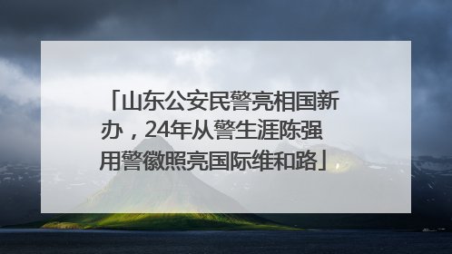 山东公安民警亮相国新办，24年从警生涯陈强用警徽照亮国际维和路