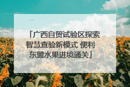 广西自贸试验区探索智慧查验新模式 便利东盟水果进境通关